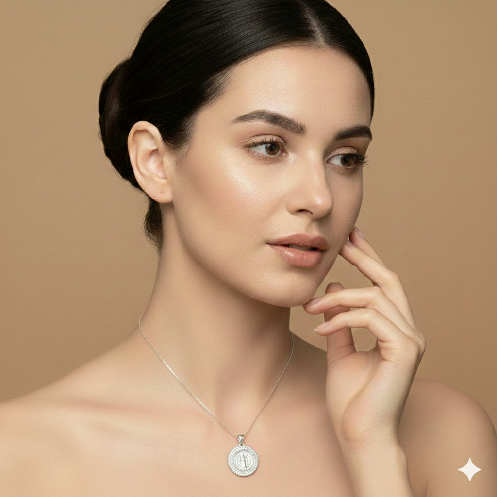 Dije San Benito 'Protección Divina' – Plata Ley 925