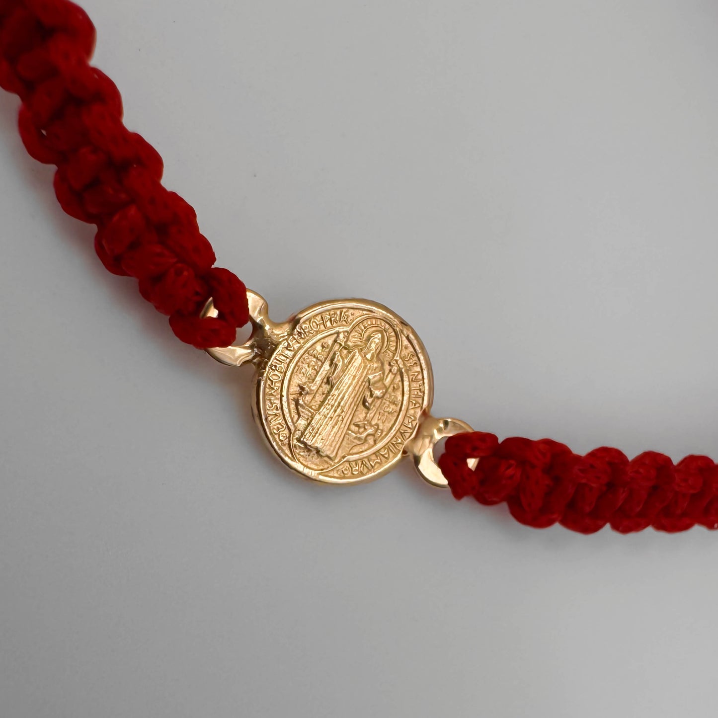 Pulsera tejida San Benito Oro