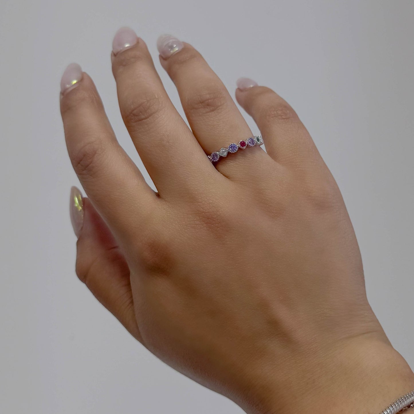 Anillo ajustable cintillo colores