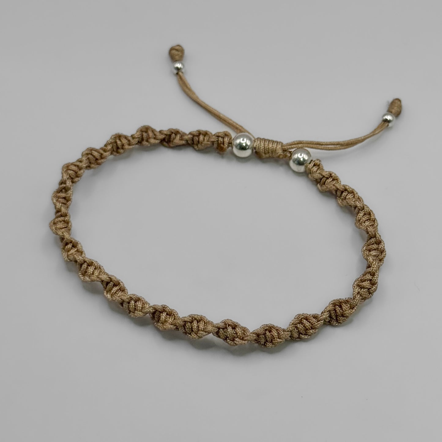 Pulsera Tejida Beige