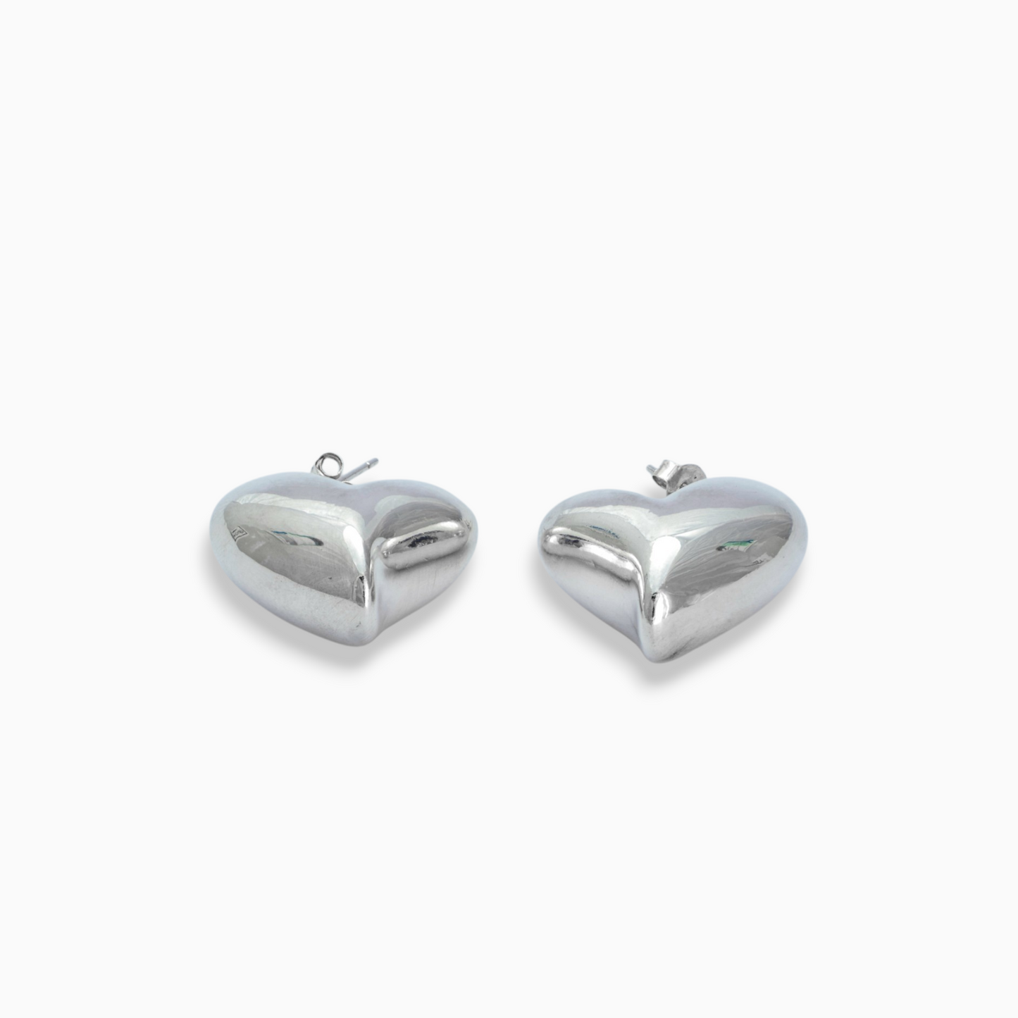 Topos Corazones en Plata Ley 925