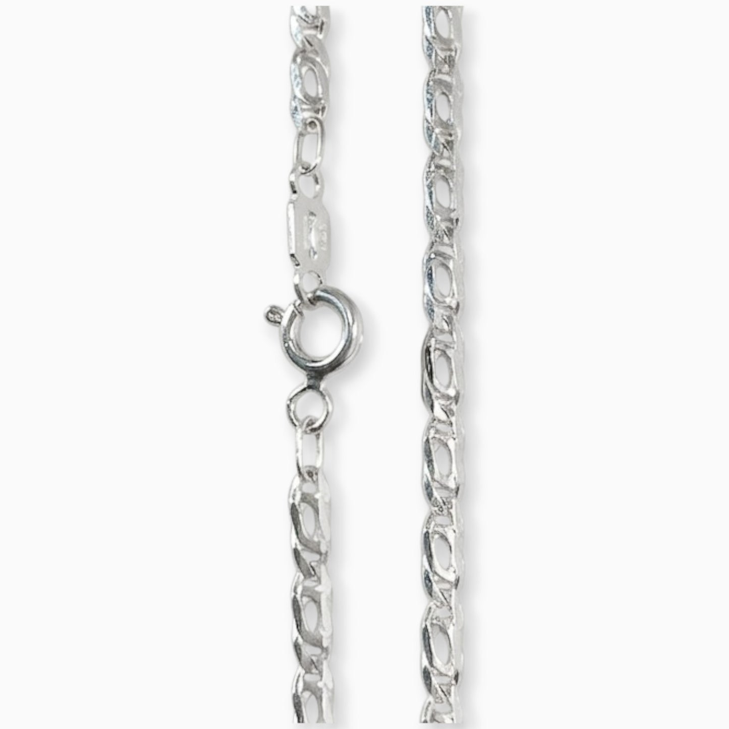 Cadena Fígaro sencillo – Plata 925 (45 cm x 2 mm)