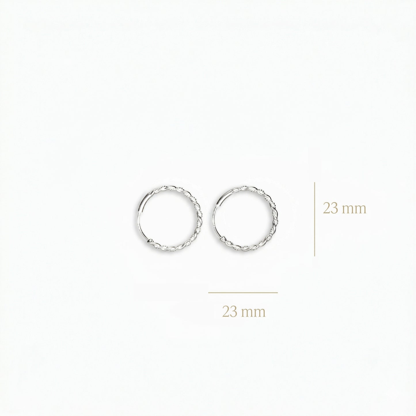 Candongas – Plata 925 Entorchada (20 mm)