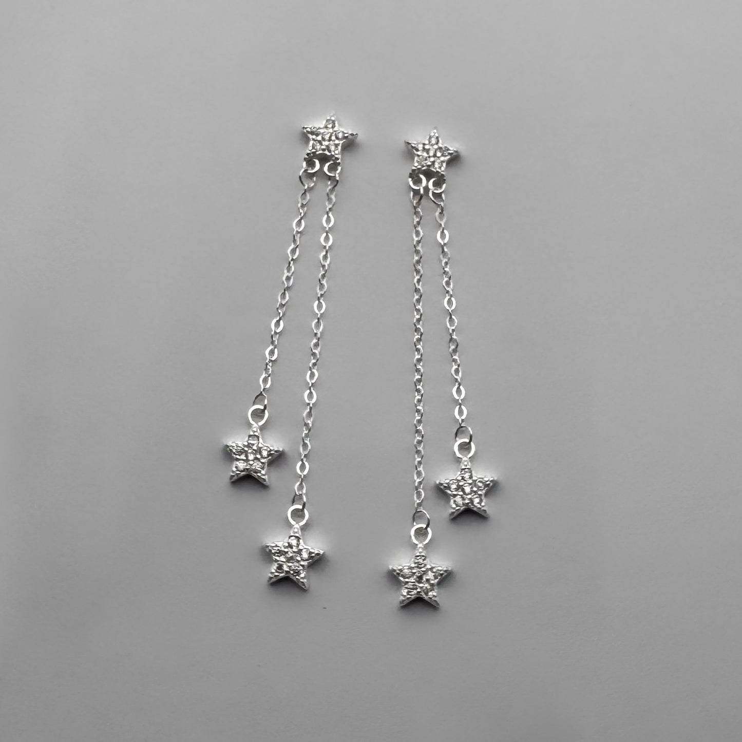 Aretes largos estrellas