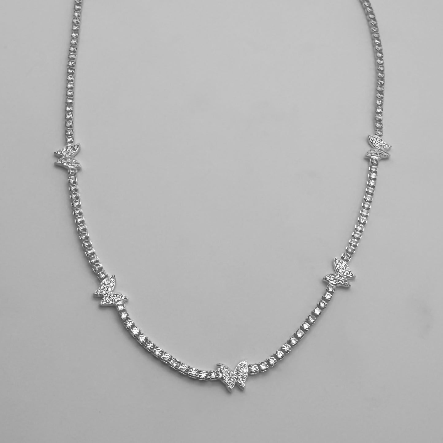 Collar Mariposas brillo
