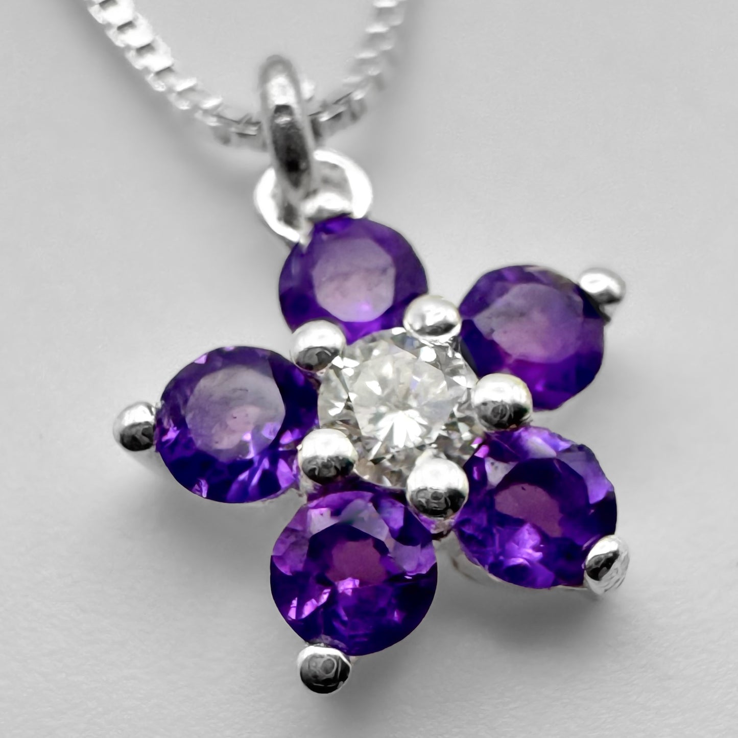 Big Flower Box (Amatista y Diamante)