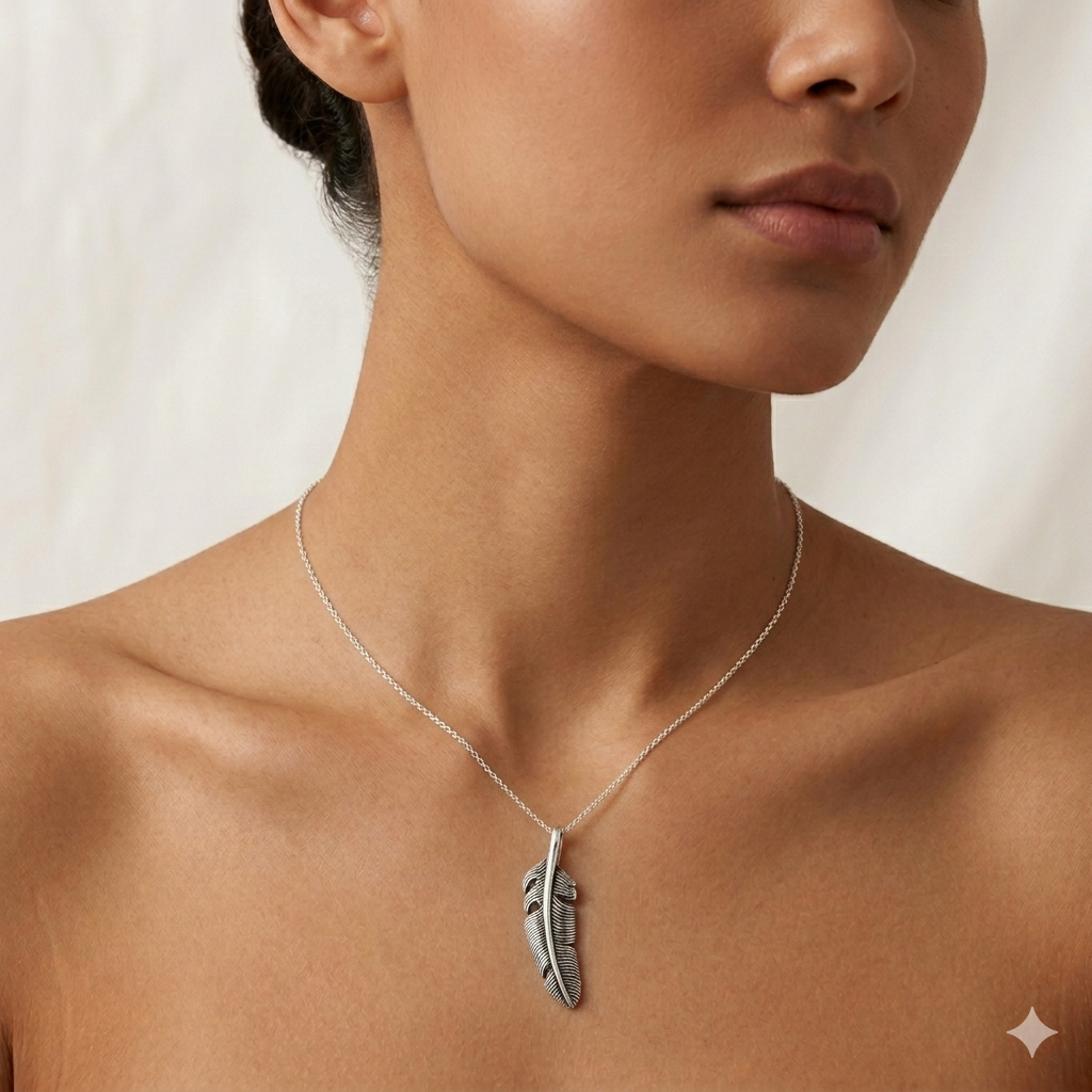 Dije pluma 'Vuelo Libre' – Plata Ley 925