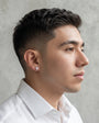 Topo zircon blanco redondo grande