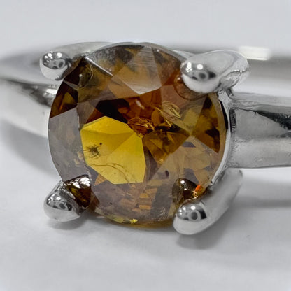 Anillo con Zafiro Café Natural