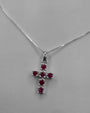 Collar Cruz con Rubies