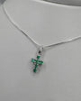 Collar Cruz con Esmeraldas