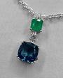Collar Esmeralda Topacio Diamante