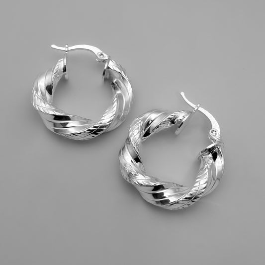 Candongas de Melcocha Diamantadas