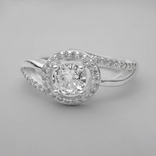 Anillo halo marquesa