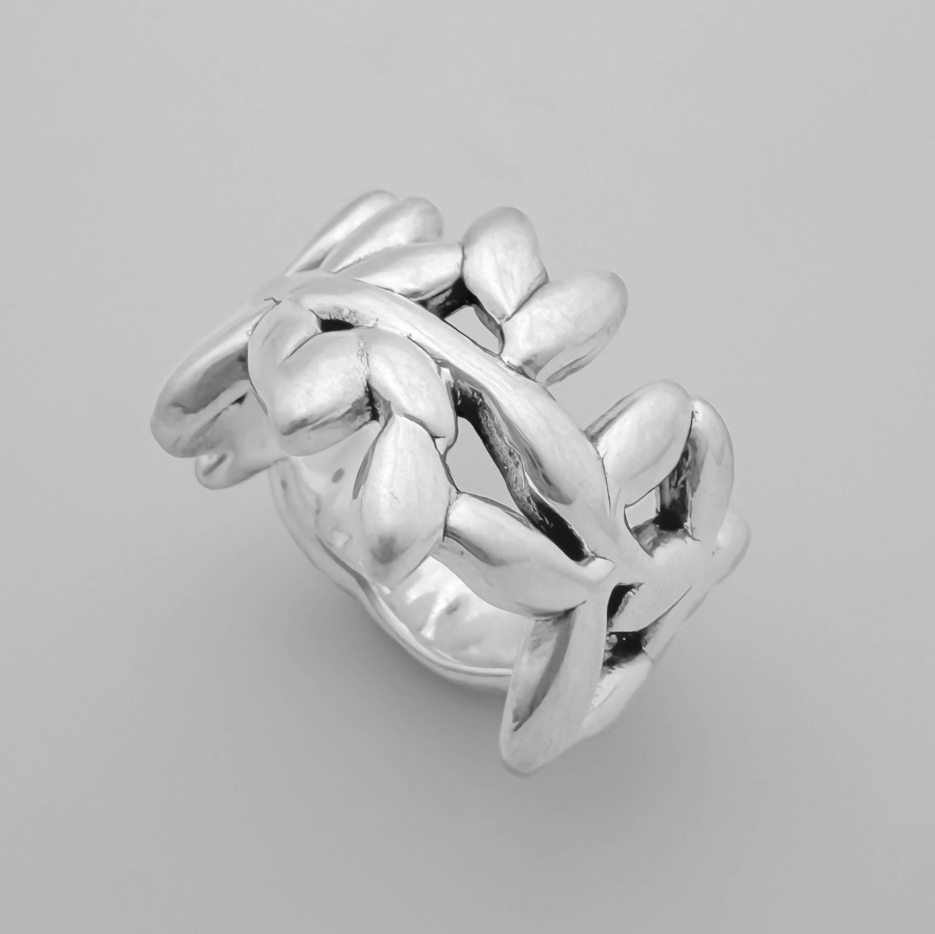 Anillo Bold hojas