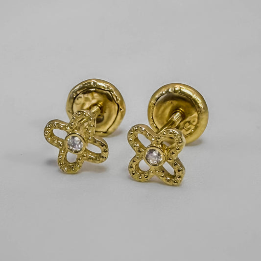 Topos en Oro 18k Trébol