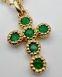 Collar Oro Cruz Gemas