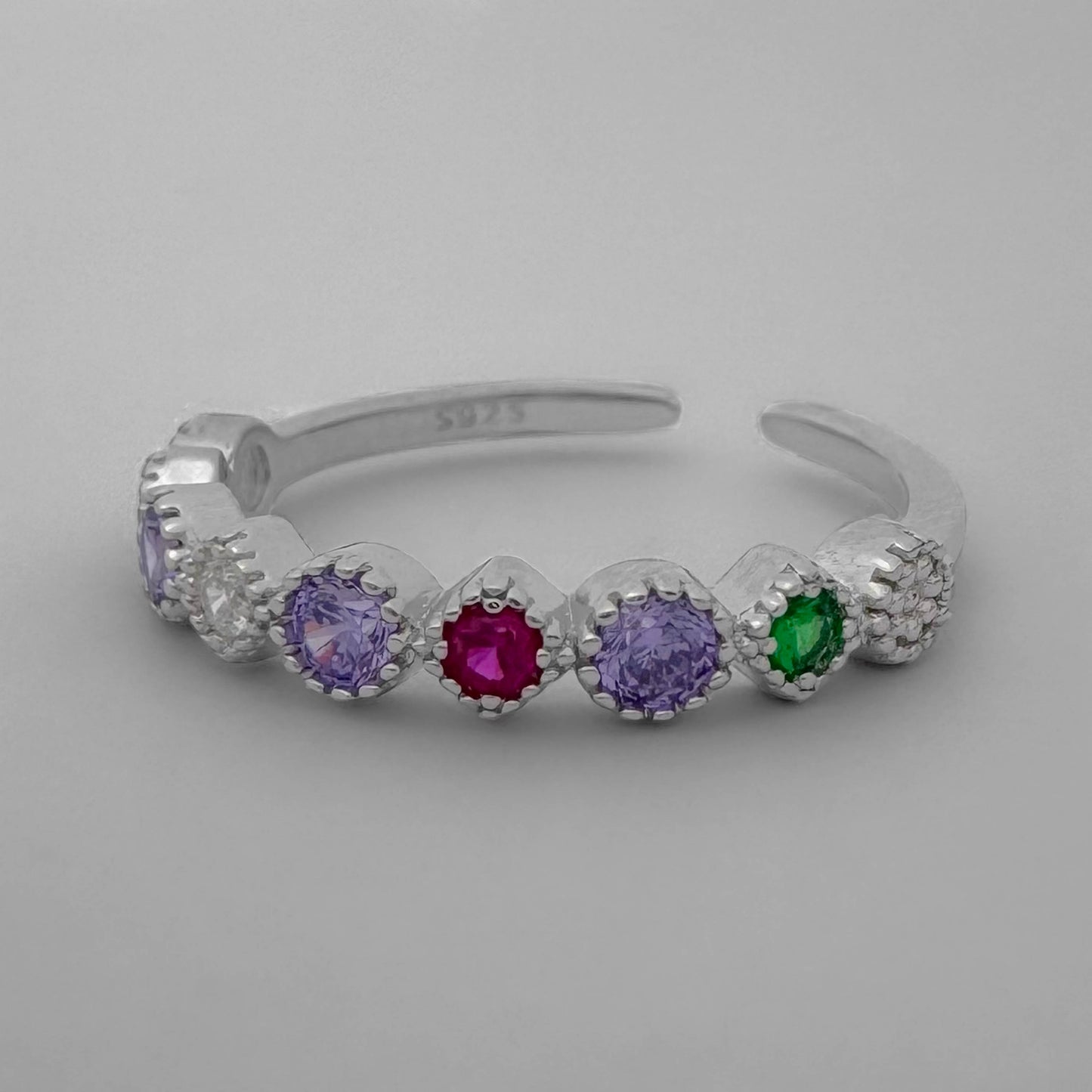 Anillo ajustable cintillo colores