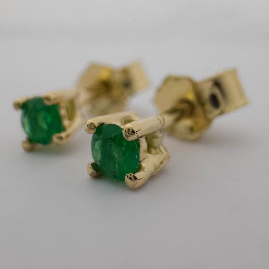 Topos Oro 18k y esmeralda