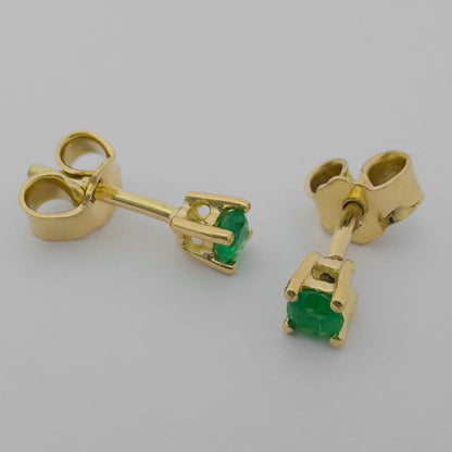 Topos Oro 18k y esmeralda