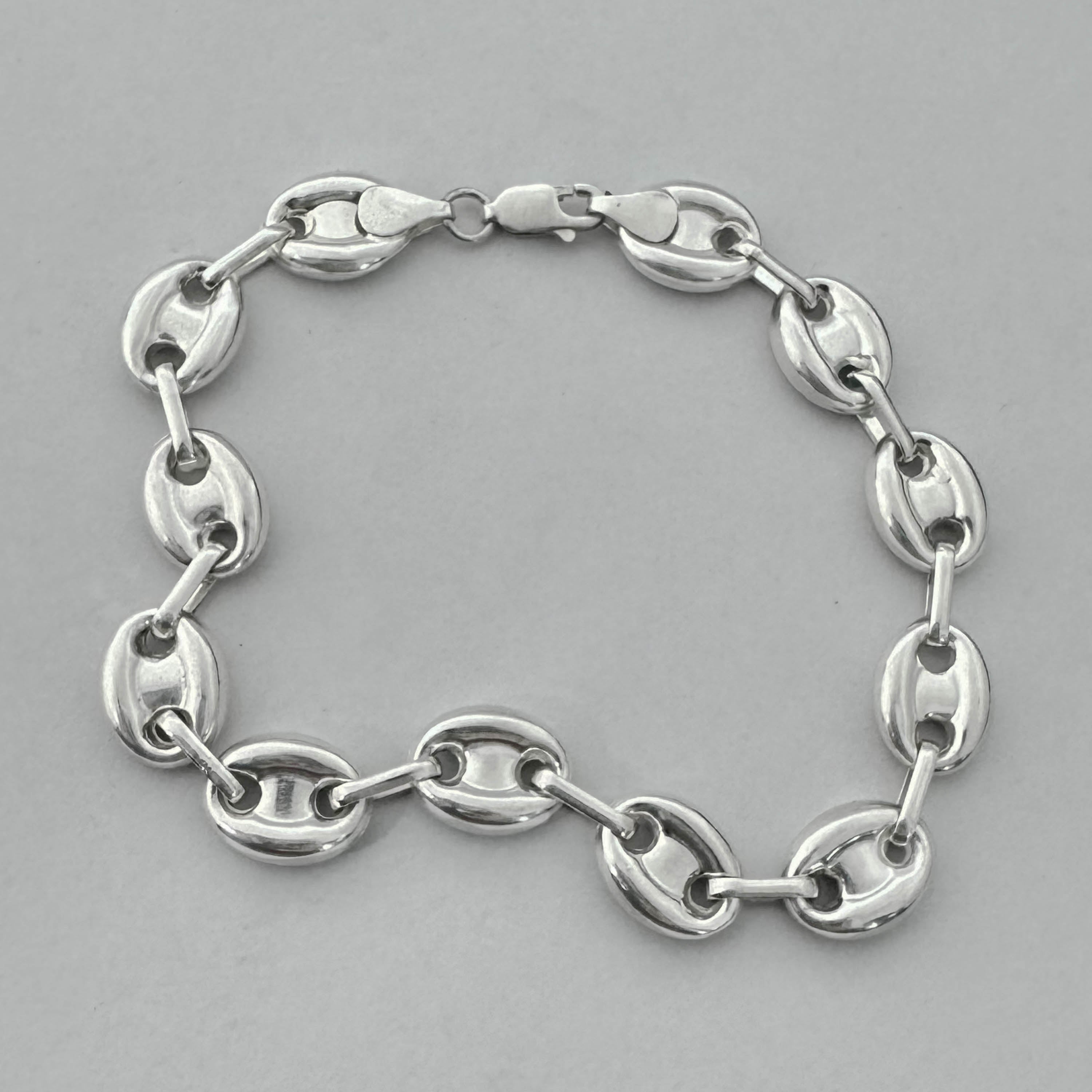 Pulsera tejido Gucci en plata ley 925
