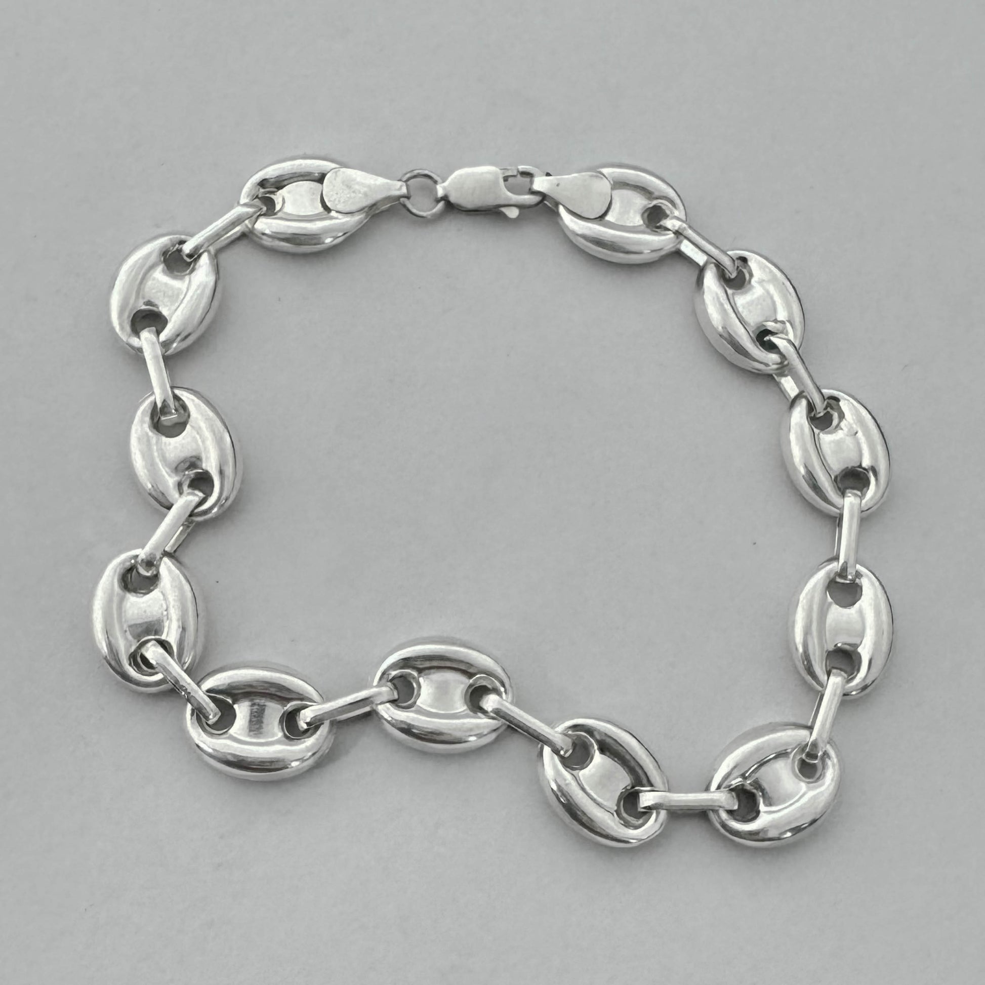 Pulsera tejido Gucci en plata ley 925