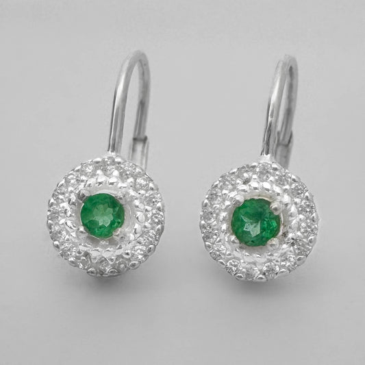 Aretes con Esmeraldas