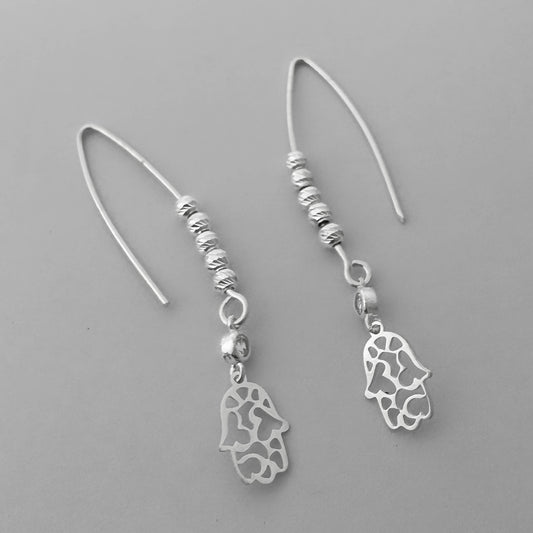 Aretes mano de Hamsa