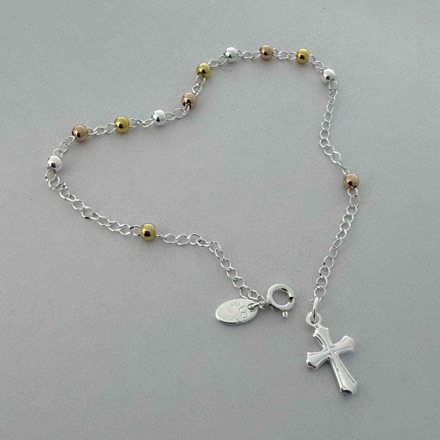 Denario Oro Plata pequeño-plata 925