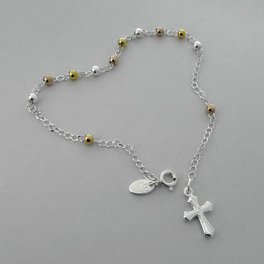 Denario Oro Plata pequeño-plata 925