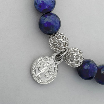 Pulsera piedra natural Lapislázuli San Benito