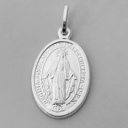 Dije Virgen Milagrosa grande  Plata ley 925
