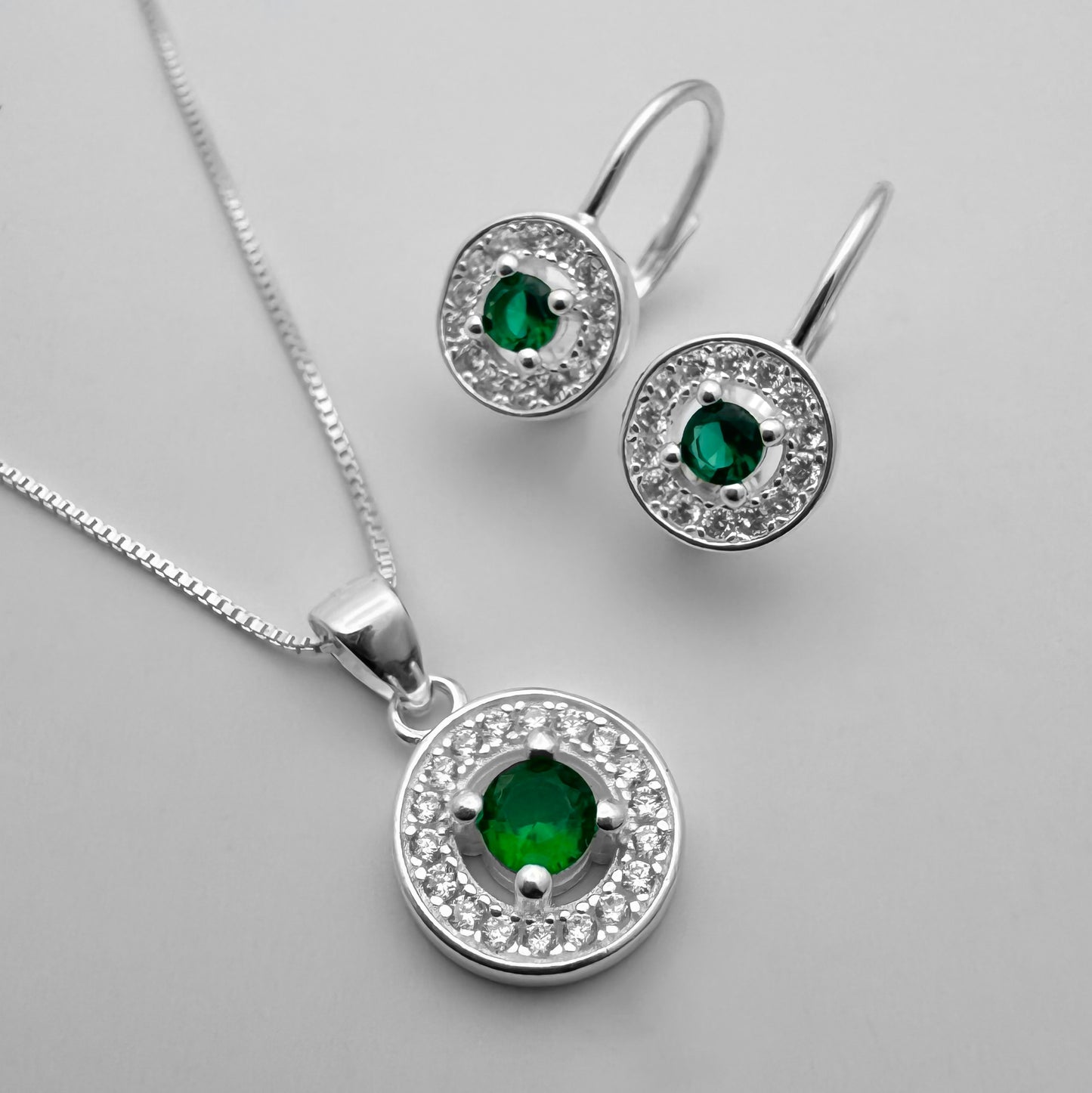 Juego Zircones Verdes