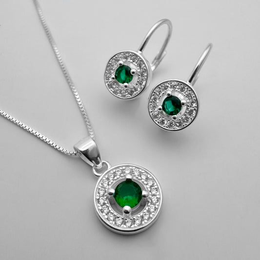 Juego Zircones Verdes