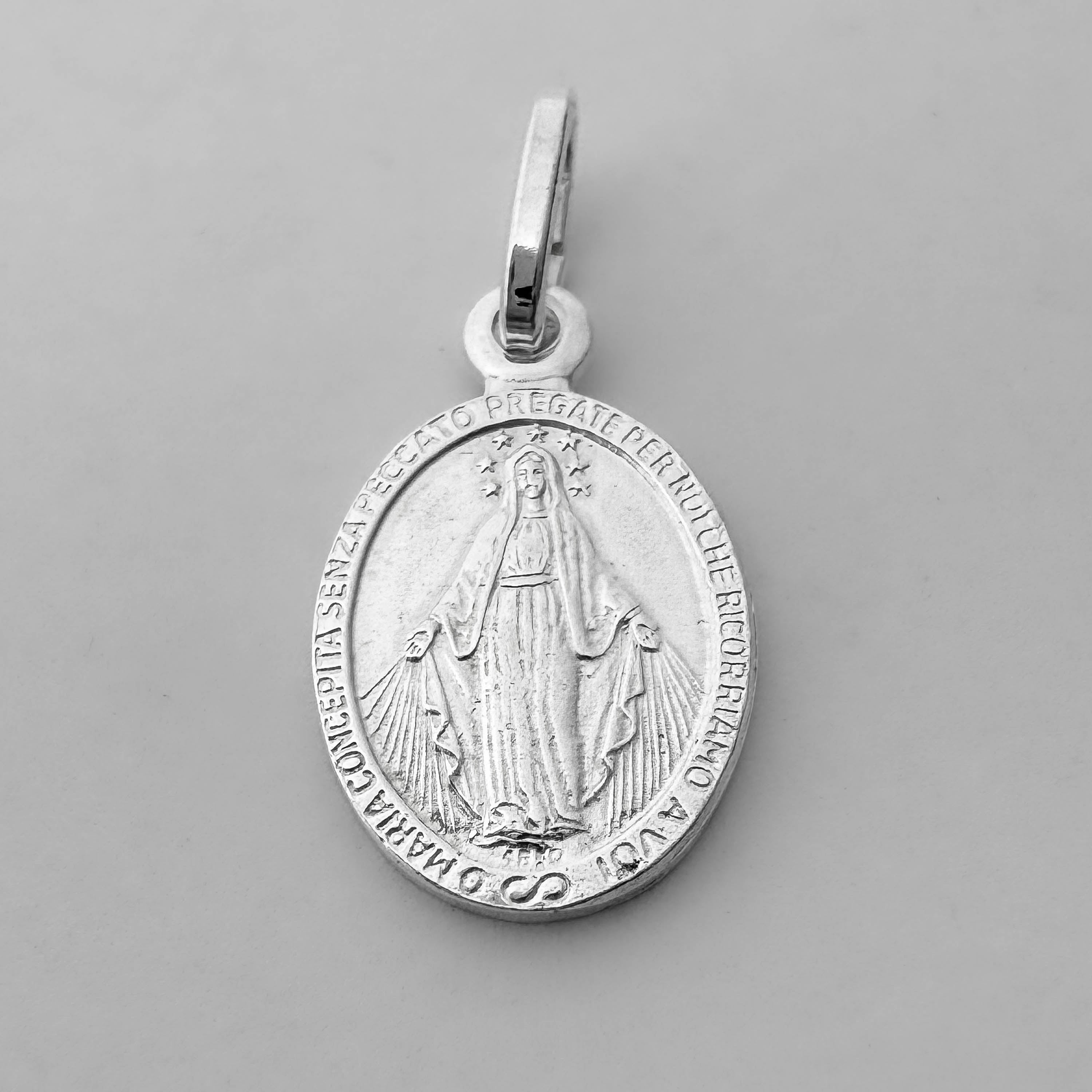 Dije Virgen Milagrosa plata ley 925