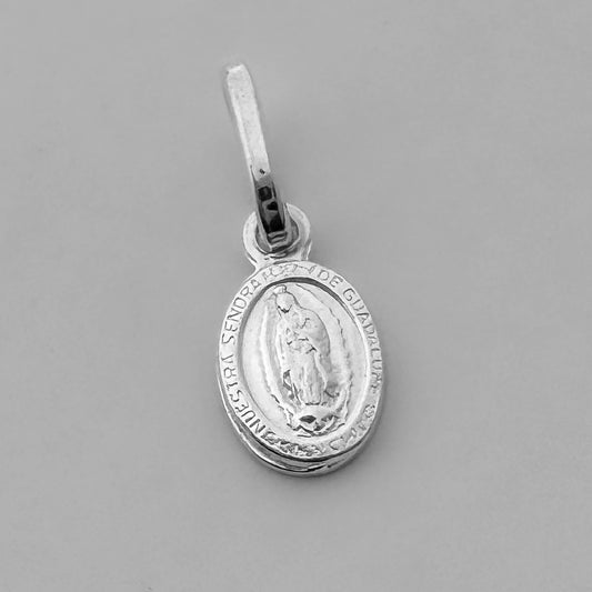 Dije Virgen Guadalupe mini plata ley 925