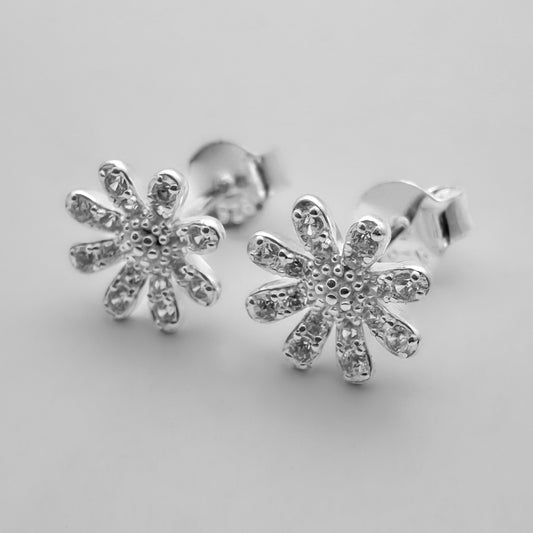 Topos Flor Brillante con Zircones