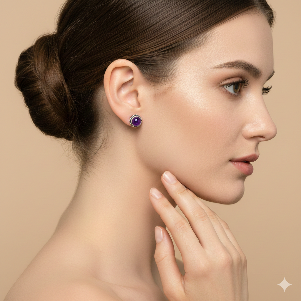 Topos 'Calma Violeta' – Plata Ley 925 y Amatista