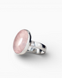 Anillo 'Esencia de Amor' – Plata Ley 925 y Cuarzo Rosa Natural