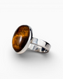 Anillo 'Mirada de Poder' – Plata Ley 925 y Ojo de Tigre Natural