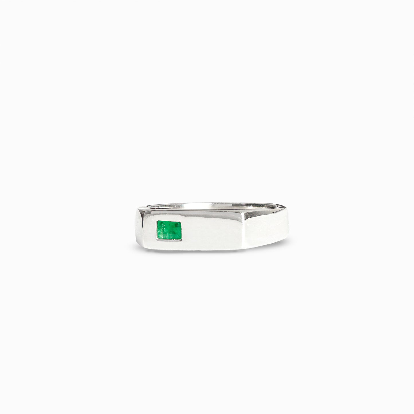 Anillo "Luz Eterna" - Esmeralda Central y Plata Ley 925