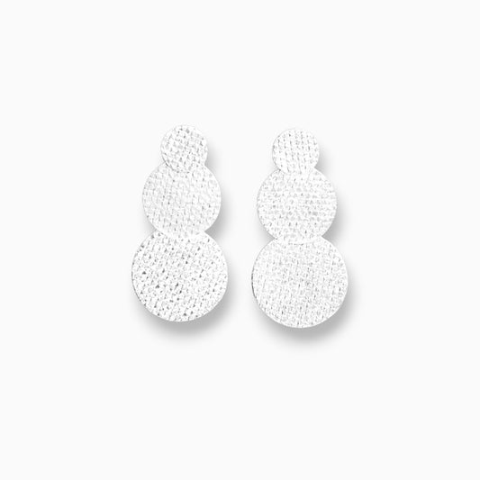 Aretes Cascada de Plata Ley 925