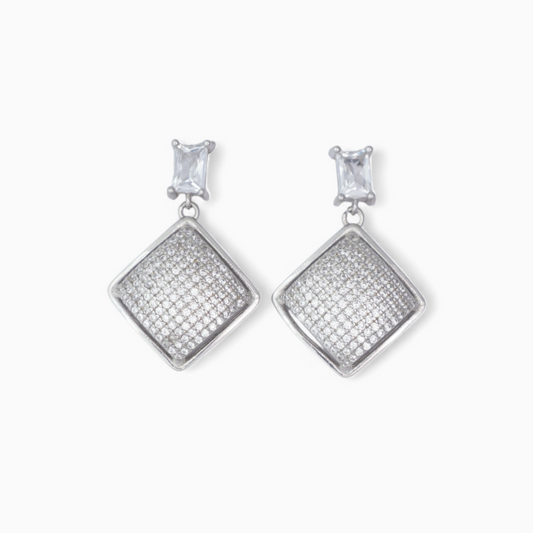 Aretes 'Pavé Imperial' – Plata Ley 925 y Micro-circones