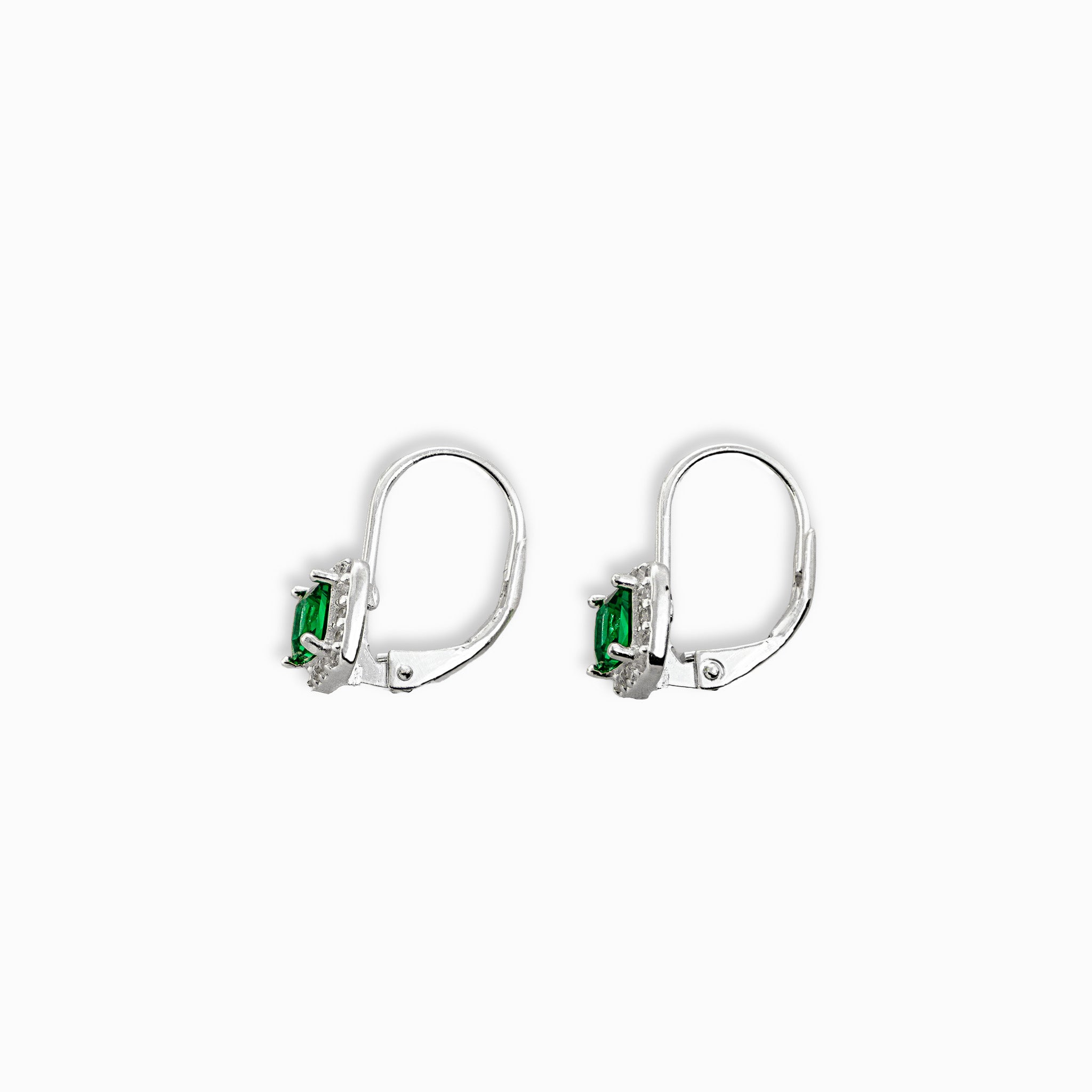 Aretes colgantes – Plata 925 y Circones Cuadrados