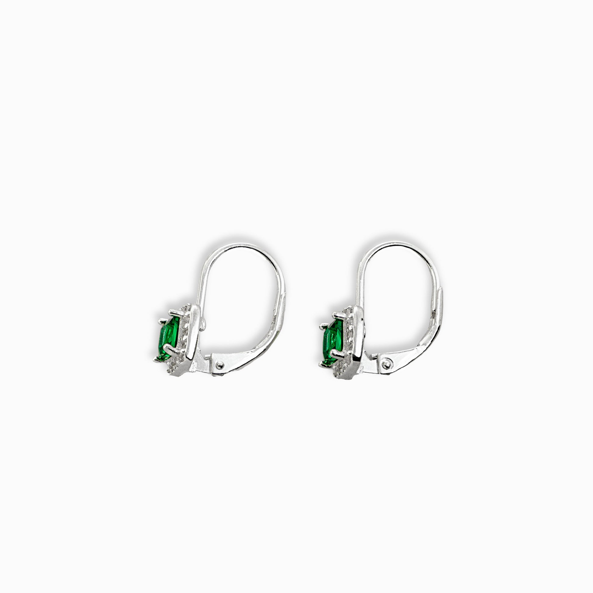 Aretes colgantes – Plata 925 y Circones Cuadrados
