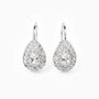 Aretes colgantes en forma de gota de 11.5x8.6 mm en plata ley 925 con circones
