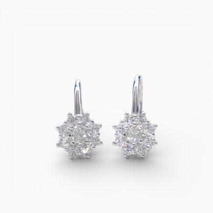 Aretes 'Destello Floral' – Plata Ley 925 y Circones Premium