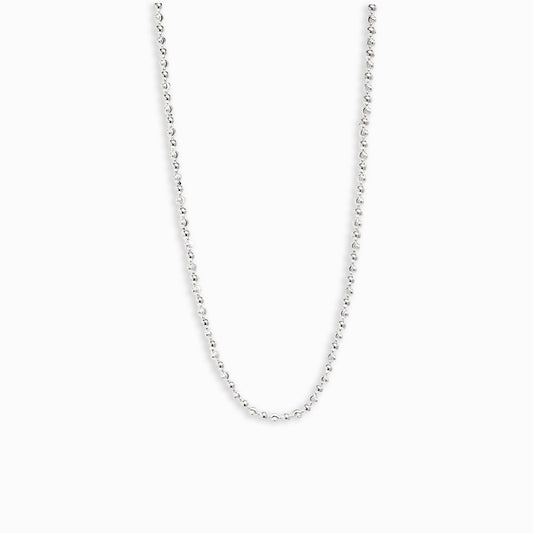 Cadena "Ritmo de Luz" – Plata 925 con Balines Mixtos (45 cm)