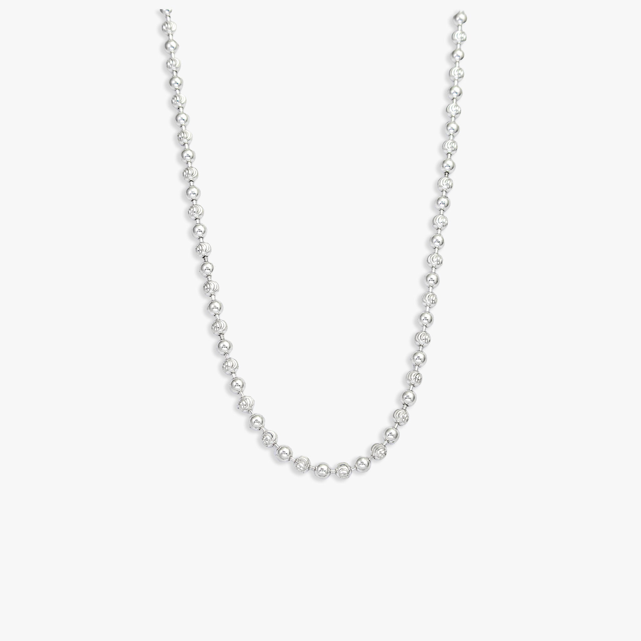Cadena Plata 925 con Balines Diamantados