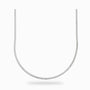 Cadena mini cubana en plata ley 925 de 50 cm